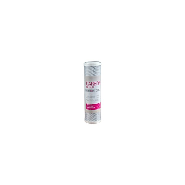 Sulook 10'' Cto Coconut Bazlı Blok Aktif Karbon Su Arıtma Filtresi Açık Kasa Uyumlu 3. Aşama Filtre 2