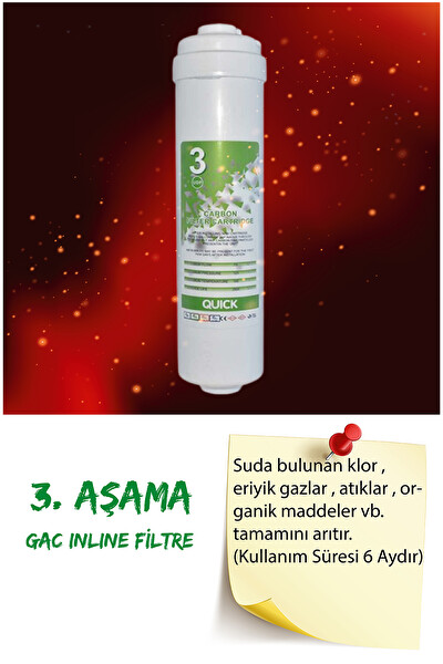 Sulook Kapalı Kasa Su Arıtma Cihazı Filtresi Inline 2 Yıllık Bakım Seti