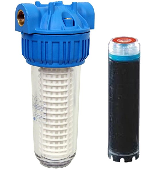 Sulook Aquafer 10'' Aktif Karbon Tüp Su Filtresi 1 İnc Su Tatlandırıcı