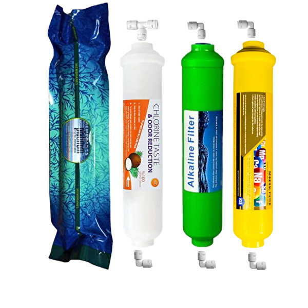 Sulook Lotto Filters Su Arıtma Filtre Seti 7'li Çift Spun Platınum Mineral Alkali