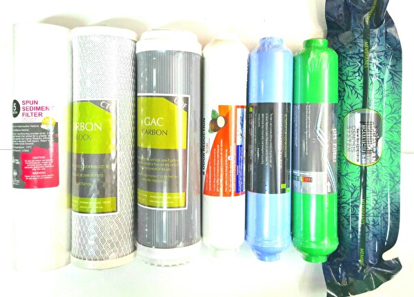 Sulook Su Arıtma Filtre Seti 7'li Çift Karbon Platınum Mineral Alkali