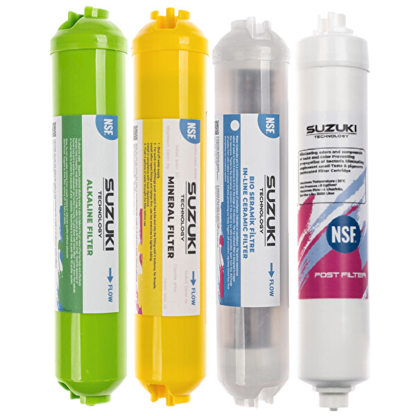 Sulook LG Açık Kasa Su Arıtma Cihazı Tam Set (8 Filtre) Mineral Detoks Ve Alkali Filtre İlaveli