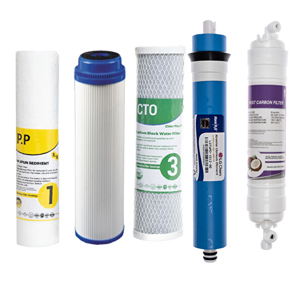 Sulook Reverse Osmosis Açık Kasa Su Arıtma 5'li Filtre Seti
