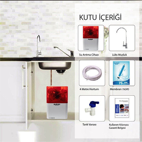 Sulook Suzuki Technology 10 Aşamalı Pompalı Su Arıtma Cihazı Çevre Dostu