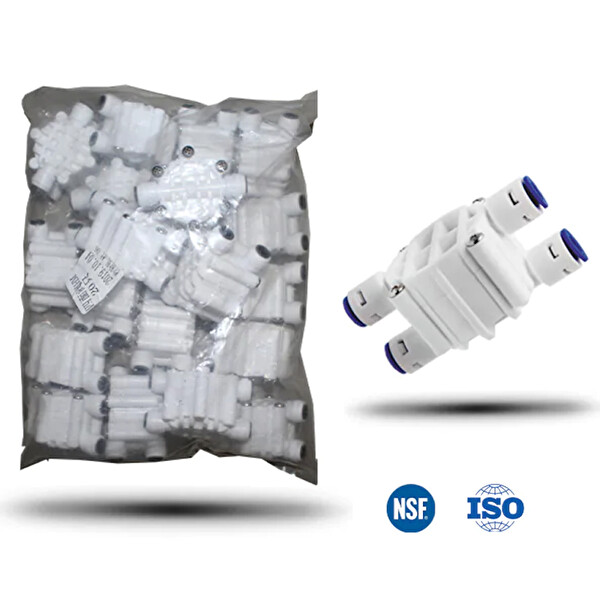 Sulook 20 Adet Toptan Su Arıtma Cihazı Shut Off Valfe 4 Yollu Quick Vana