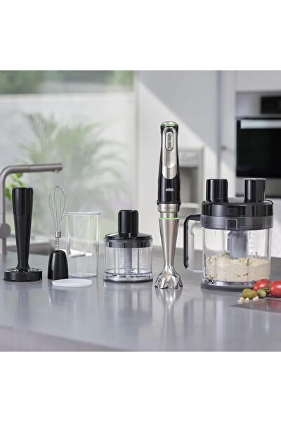 Braun MQ9185XLI Multiquick 9 1200 W El Blender Seti - 2 L Hazne Ve 500 ML Doğrayıcı