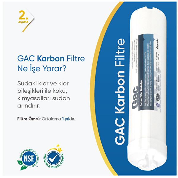 Kapalı Kasa Su Arıtma Cihazı 7 Li Inline Filtresi Seti 11 Aşamalı Vontron Membran