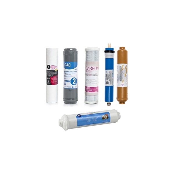 Sulook Açık Kasa Su Arıtma Cihazı 6'lı Filtre SetiVontron Membranlı Mineral Filtreli