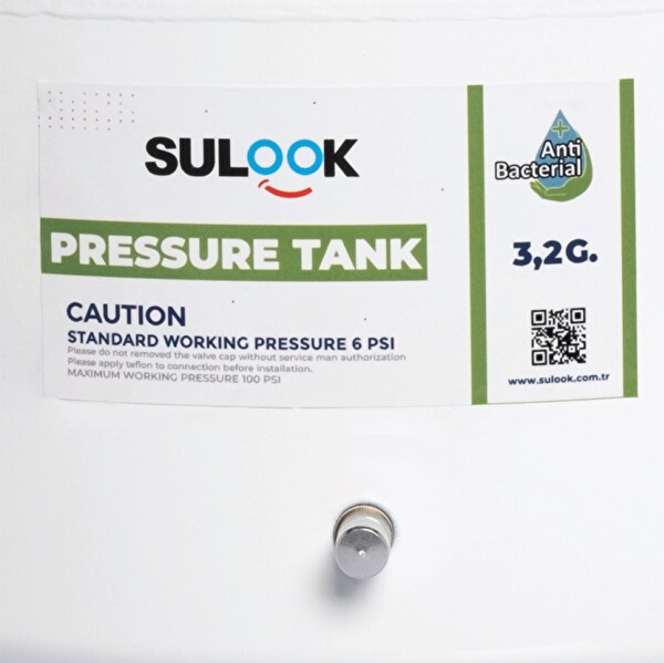 Sulook Su Arıtma Cihazı Tankı - Vana Dahil-antibakteriyel-3-2 galon -12 LT
