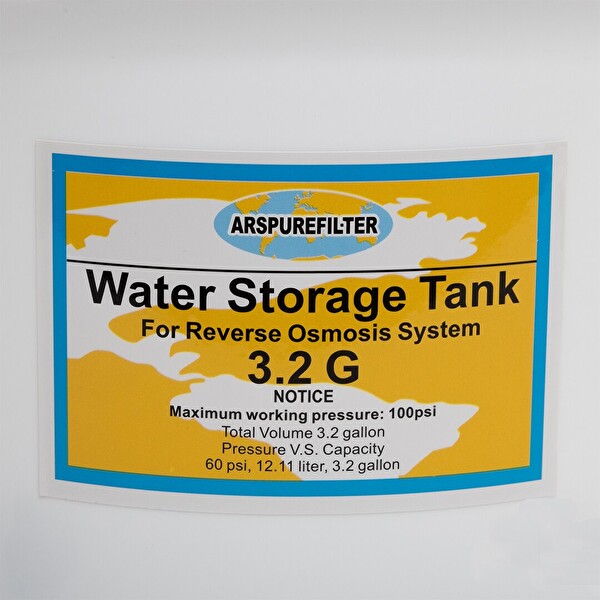 Sulook Su Arıtma Cihazı Tankı - Vana Dahil-antibakteriyel-3-2 galon -12 LT