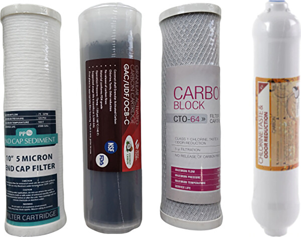 Sulook E-Water Su Arıtma Cihazı Filtresi 4'lü Filtre SetiÖn Filtre Seti+ Tatlandırıcı Filtre
