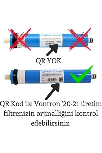 Sulook Su Arıtma Cihazı Membran Filtresi Qrkare Kod