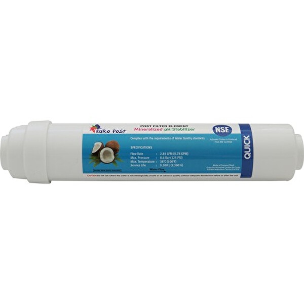 Sulook Euro Post Karbon Tatlandırıcı Filtre Açık-Kapalı Kasa Su Arıtma Cihazı 1100 Iodine