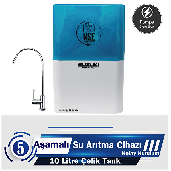 Sulook Suzuki Technology 5 Aşamalı Su Arıtma Cihazı- Ekonomik Model POMPALI CİHAZ