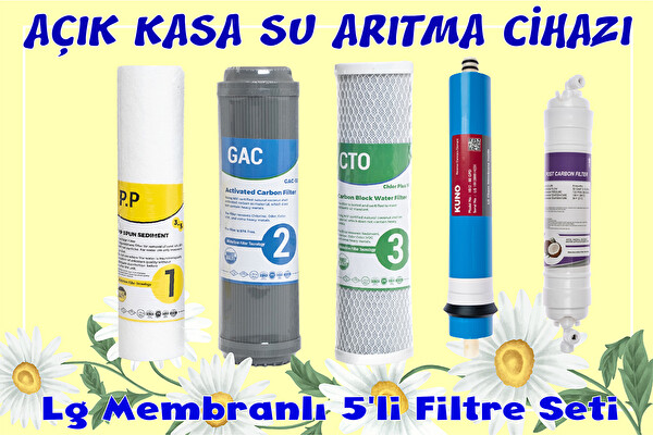 Sulook Su Arıtma Filtresi Seti 5'li LG Membran Filtre Seti