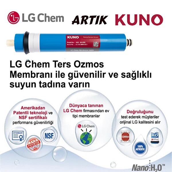 Kapalı Kasa Su Arıtma Filtre Seti- Inline Set LG Mebran