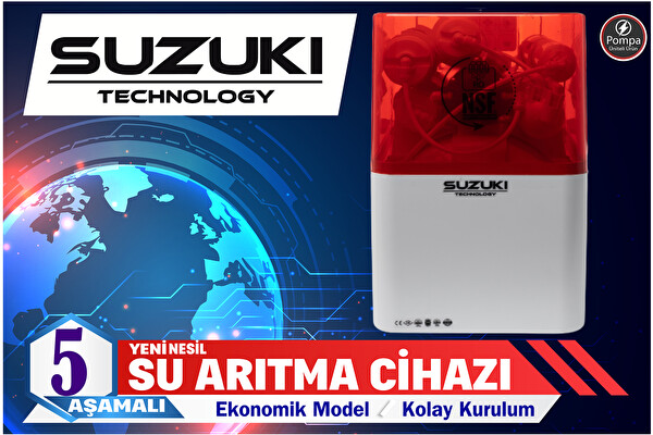 Sulook Suzuki Technology POMPALI 5 Aşamalı Su Arıtma Cihazı-Ekonomik Model