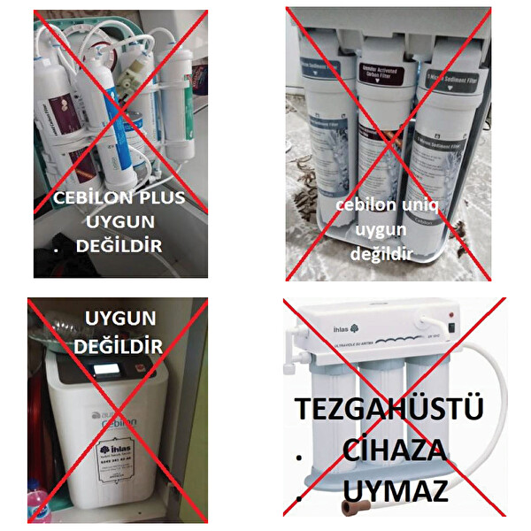 İhlas Aura Cebilon ve Aura Cebilon Compactı Uyumlu Filtre Seti LG Membranlı