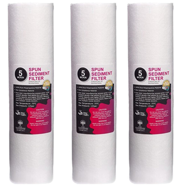 Sulook 5 Mikron Sediment Spun Filtre toz-tortu Filtre