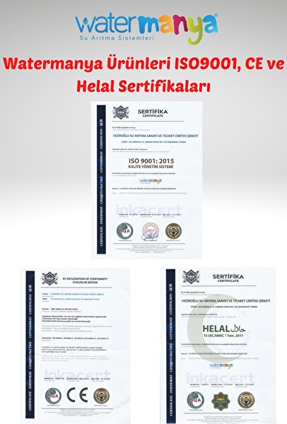 Sulook Açık Kasa Su Arıtma Cihazı 6'lı Filtre Seti 10 Aşamalı Vontron Membran (4'lü Mineral Filtre)