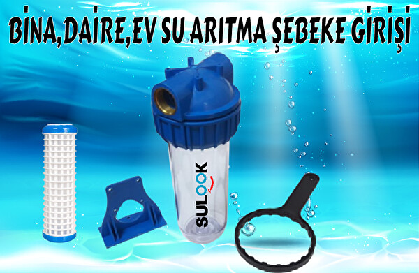 Sulook Daire, Bina, Şebeke Girişi Yıkanabilir Filtreli Su Arıtma Kabı