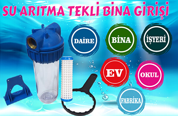 Sulook Daire, Bina, Şebeke Girişi Yıkanabilir Filtreli Su Arıtma Kabı