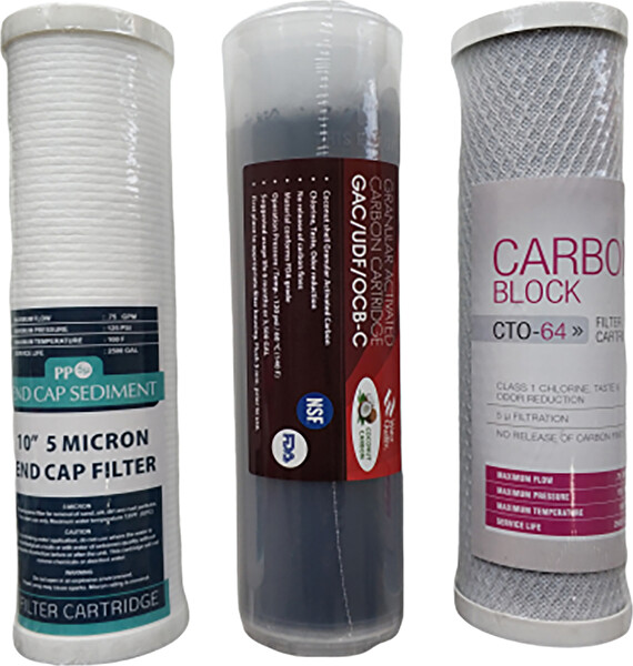 Sulook E-Water Su Arıtma Cihazı Filtresi 5'li Filtre Seti Çift Karbonlu Ekonomik Set