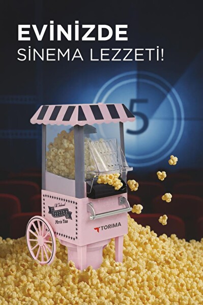Torima Tpm-01 Pembe Yağsız Mısır Patlatma Popcorn Makinesi