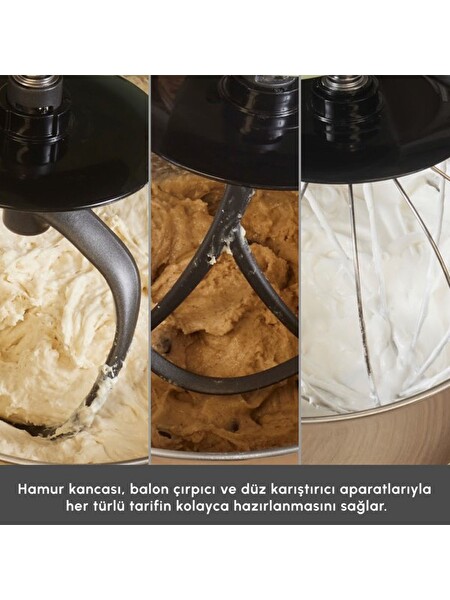 Karaca Mastermaid Chef Ultra D2000W Dijital Ekranlı Hamur Yoğurma Makinesi Shadow Gray 7 L