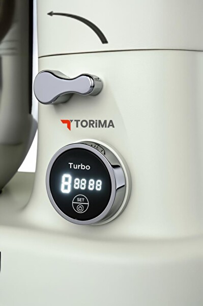 Torima TMK-1400DT Hamur Yoğurma Makinesi Mutfak Şefi 1400W Beyaz Stand Mikser
