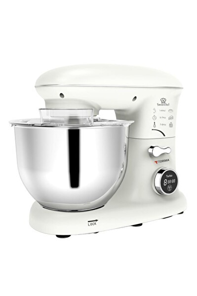 Torima TMK-1400DT Hamur Yoğurma Makinesi Mutfak Şefi 1400W Beyaz Stand Mikser