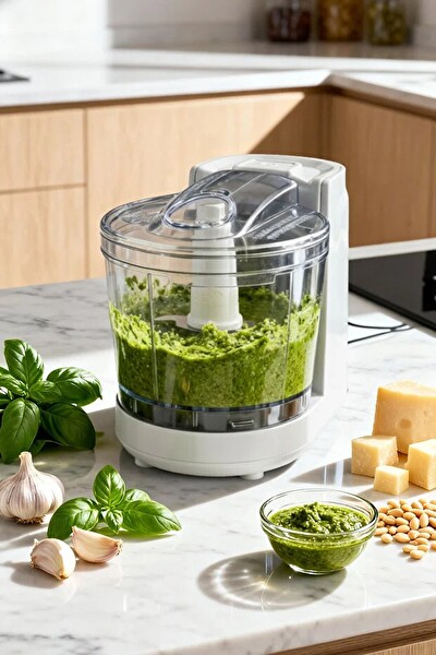 Kiwi KC-8217 350 ML Kapasiteli ve Paslanmaz Çelik Bıçaklı Beyaz Mini Gıda Doğrayıcı