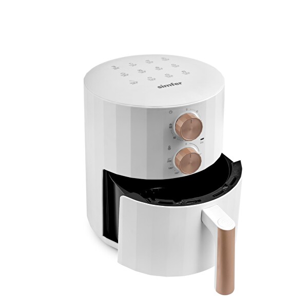 Simfer Silent Pro Beyaz 5.5 L Mekanik Airfryer ( SK-6706 )