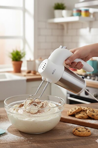 Sinbo SMX-2774 200 W 5 Kademe Hız Beyaz El Mikseri