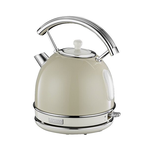 Berghoff Gem Retro 1.7 L Yuvarlak Su Isıtıcısı - Vanilya Krem