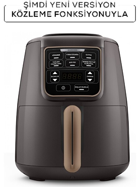 Karaca Air Pro Cook Köz XL 4 L Walnut Brown Airfryer