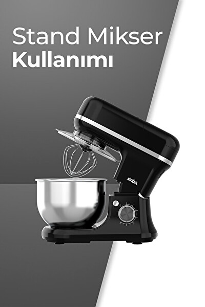 Sinbo SMX-2772 3 in1 1200 W Çok Amaçlı 5 L Hamur Yoğurma Makinesi