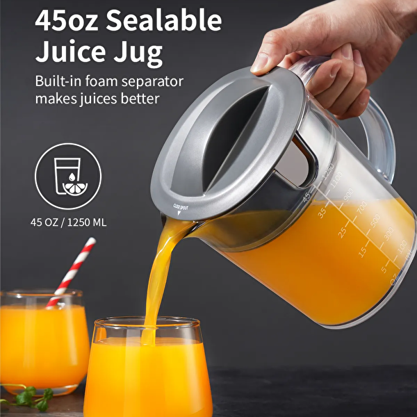 Vosco VHS-JE2106A Hazneli 1250 ML - 1200W Katı Meyve Sıkacağı