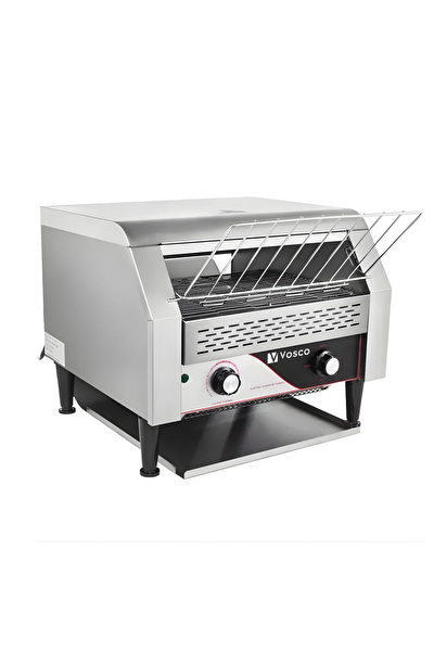 Vosco VKB-450 Konveyörlü Ekmek Kızartma Makinesi - Saatte 600 Dilim Kapasiteli 2640W Paslanmaz Çelik Endüstriyel Toaster