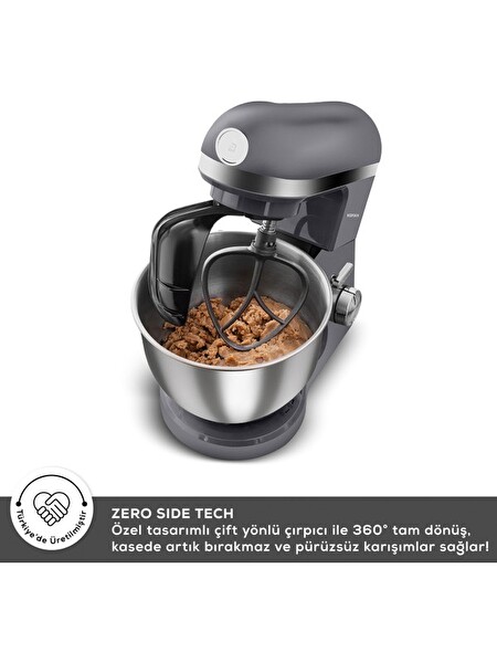 Karaca Mastermaid Chef Pro Çift Kollu Stand Mikser Space Gray