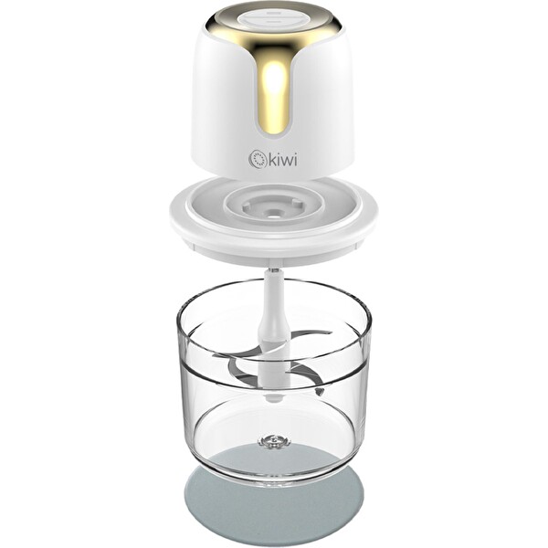 Kiwi KC-8221 Kablosuz Şarjlı Gıda Doğrayıcı - 1.2 L Cam Hazne Paslanmaz Çelik Bıçaklı Mutfak Robotu