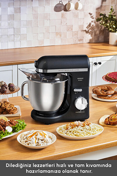Karaca Mastermaid Chef Ultra M2000W 7L Hamur Yoğurma Makinesi Shiny Black