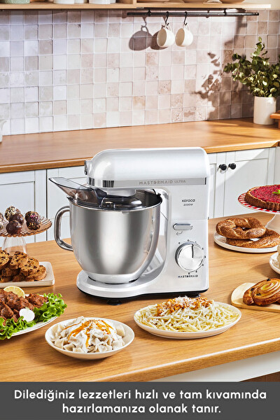 Karaca Mastermaid Chef Ultra M2000W 7L Hamur Yoğurma Makinesi Pearl White