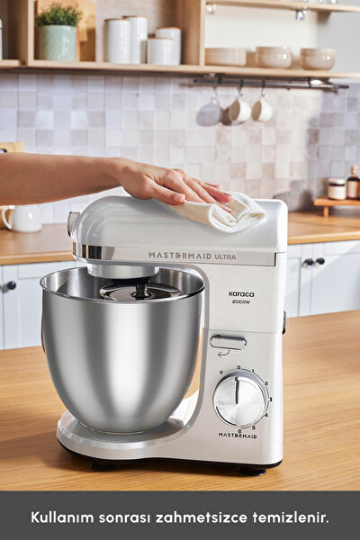 Karaca Mastermaid Chef Ultra M2000W 7L Hamur Yoğurma Makinesi Pearl White