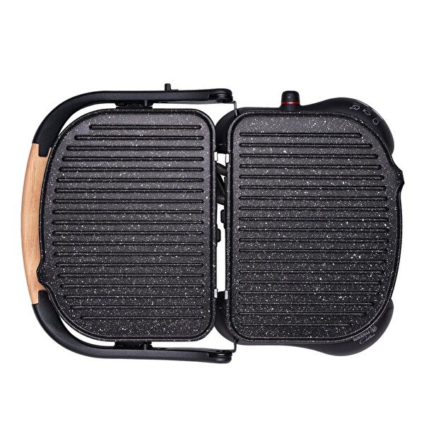 Korkmaz A324-14 Castron Tost Makinesi Siyah-Ahşap