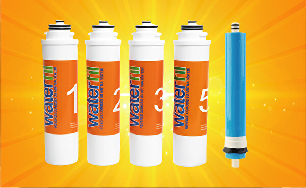 Sulook Waterlife Filtre 5 'li Set Waterlife Su Arıtma Filtresi
