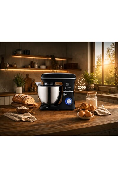 Fakir Maxychef 10 L 2000 W Siyah Hamur Yoğurma ve Stand Mikser