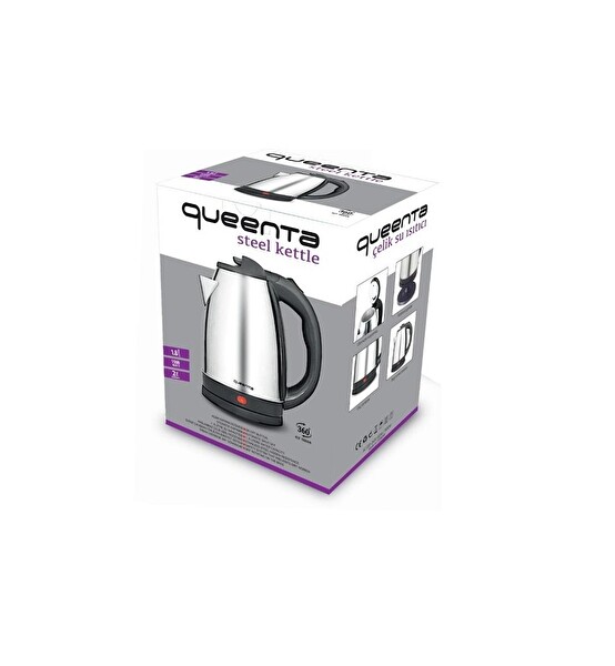 Queenta 1.8 L Çelik Su Isıtıcı