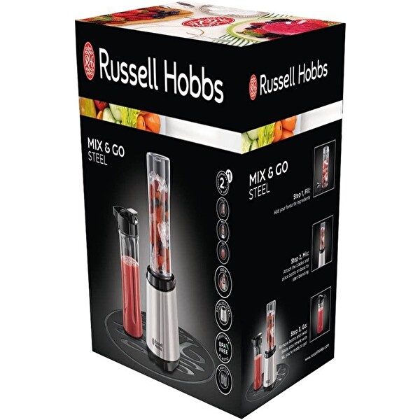 Russell Hobbs 23470-56 Mix Go 300 W Çelik Blender