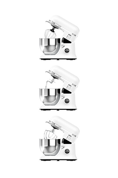 Sinbo SMX-2773Dijital Ekranlı Zaman Ayarlı 7.5 Litre 1500W Beyaz Stand Mikser